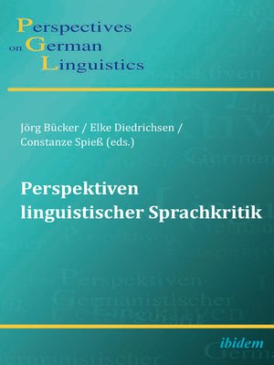 cover image of Perspektiven linguistischer Sprachkritik